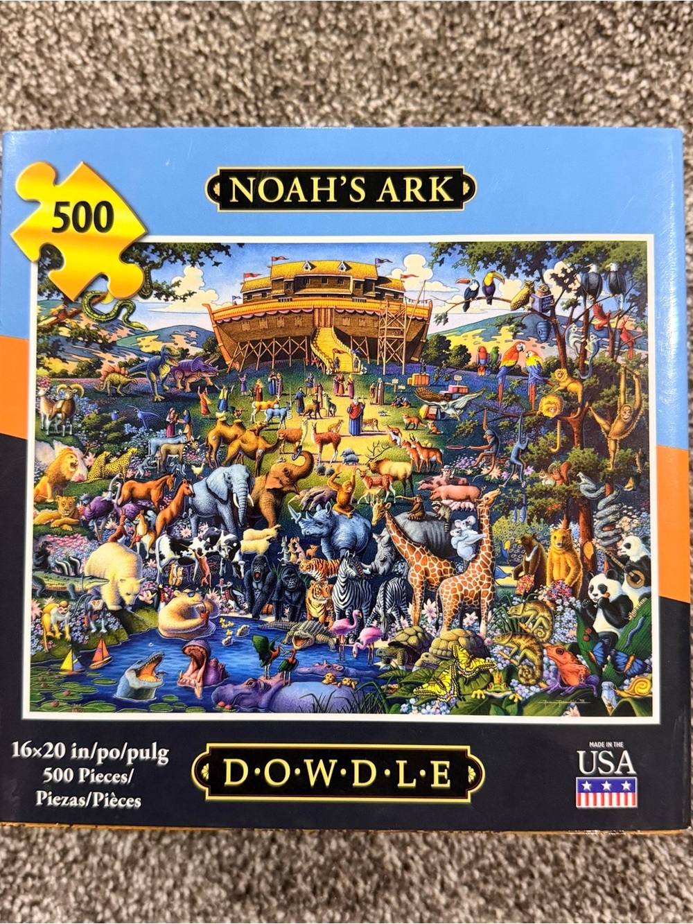 Dowdle Noah's Ark 500-Piece Jigsaw Puzzle - Blue